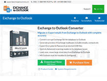 Tablet Screenshot of exchangetooutlook.com